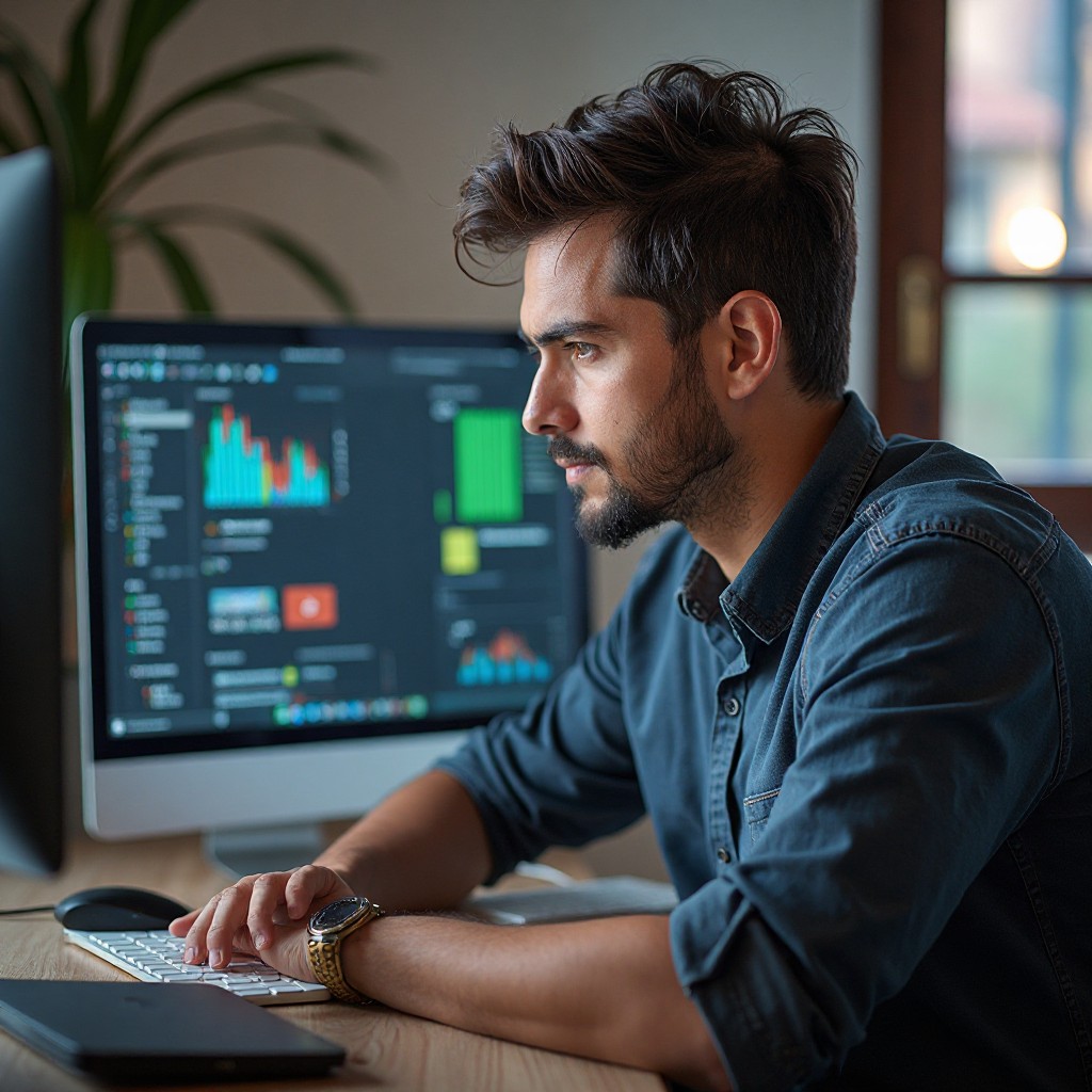 Desarrollador Web Full Stack trabajando